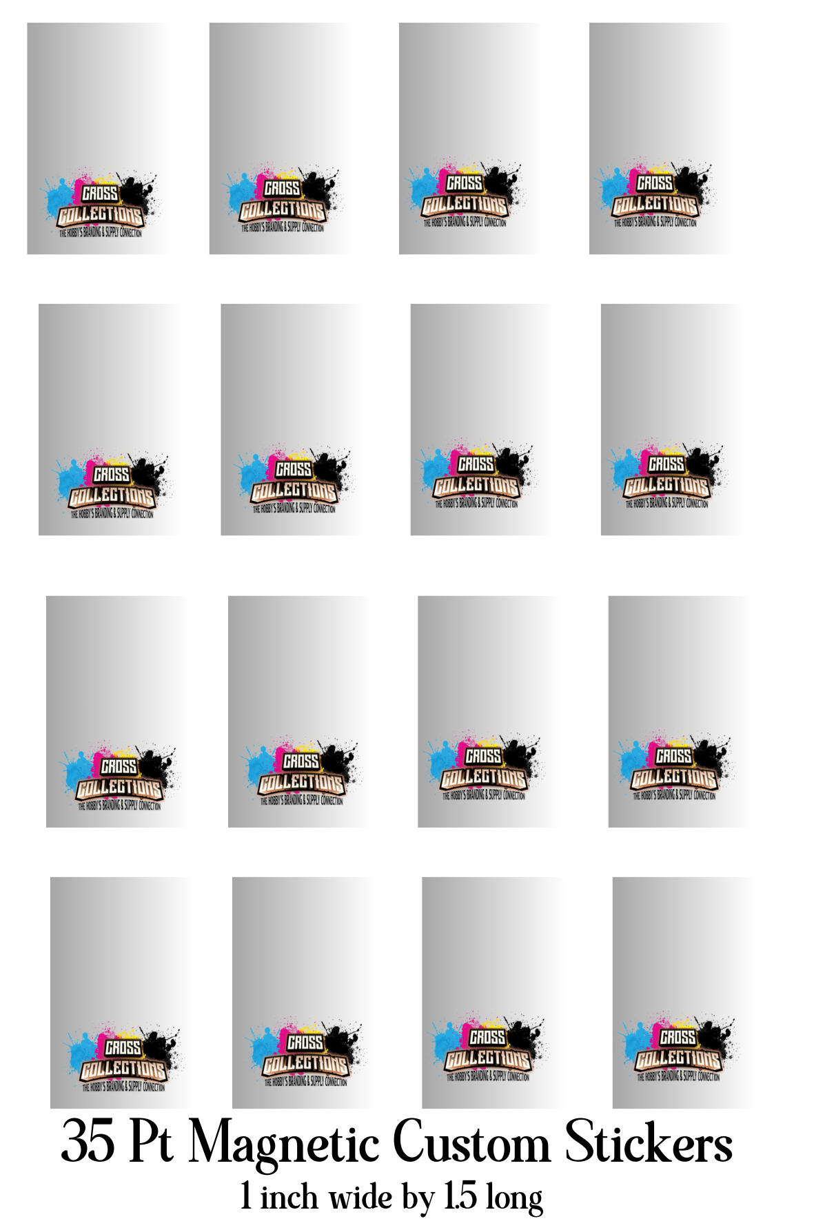Wholesale Custom Magnetic Branding Stickers